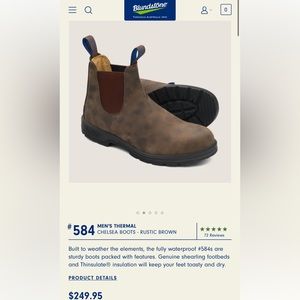 thermal Blundstone boots